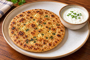 Paneer Paratha And Dahi Combo