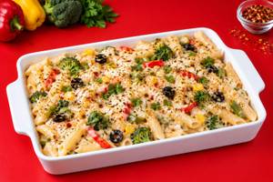 Creamy White Sauce Veg Pasta