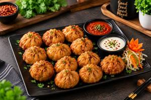 Fried momos [half]