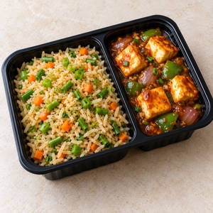 Veg Fried Rice & Chilli Paneer Combo