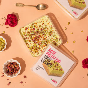 Rose Pistachio Tres leches Cake Tub