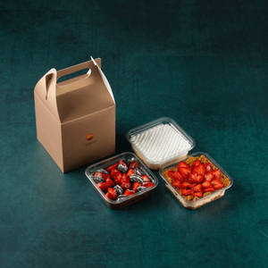 Gift Box Of 3 Desserts With Strawberries