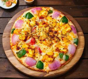Tandoori paneer pizza