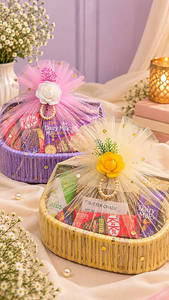 Floral Net Chocolates Hamper Basket