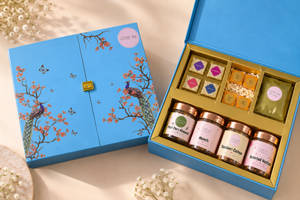 Peacock - Blue Chocolate Gift Box