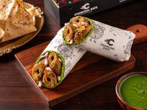 Achari Chicken Seekh Kathi Roll