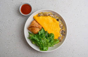 Mushroom And Cheese Omlette