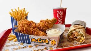 Hot & Crunchy Chicken (2Pc)+ Chicken Shawarma(1Pc)+French Fry + Coke