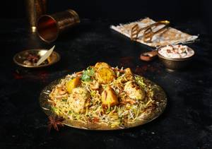 Egg And Potato Mini Biryani Bowl