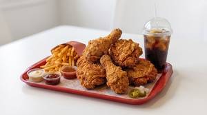 Hot & Spicy Chicken  6 Pcs + French Fries1  + Maonaise 1