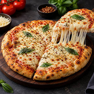 Margherita Full Cheesy Kulcha Pizza