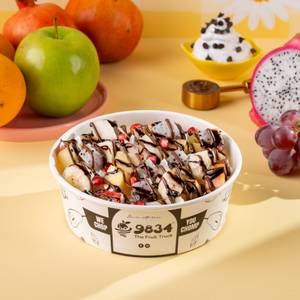 Fruits With Nutella, Chocolate And Whipped Cream (300g)