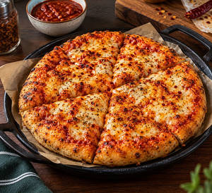 Schezwan Cheesy Kulcha Pizza [spicy]