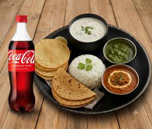 Pure veg Special Jumbo Thali+Coke(750ml)
