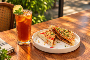 Masala Sandwich + Iced Tea