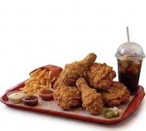 Hot & Crunchy Chicken  4 Pcs + French Fries 1 + Mayonaise 1