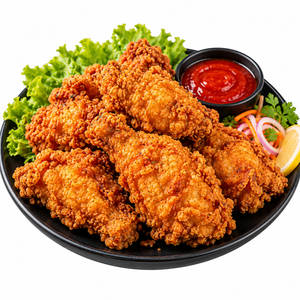 Crispy Fried Chicken With Basil Roasted Chilli Dip 8Pc