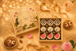 Diwali Premium Mithai Gift Hamper Of 9 Pcs (a)