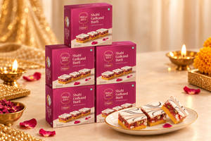 Diwali Shahi Gulkand Burfi Gift Hamper Of 9 Pcs X 5 Units