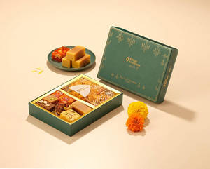 Ghee Mithai & Savouries Combo(medium)
