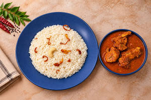 Ghee Rice-chicken Curry Combo