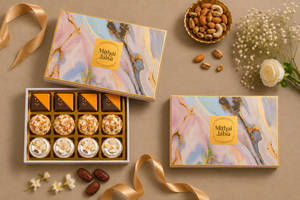 Diwali Premium Mithai Gift Hamper Of 12 Pcs (b)