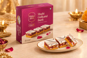 Diwali Shahi Gulkand Burfi Gift Hamper Of 9 Pcs