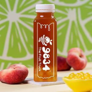 Peach Iced Tea With Boba