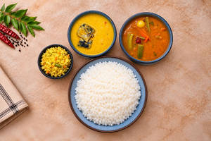 Kerala Mini Meals With Fish Curry