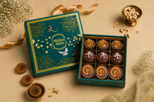 Diwali Premium Mithai Gift Hamper Of 9 Pcs (b)