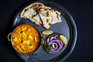Paneer Butter Masala With 2 Butter Tawa Roti