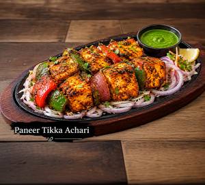 Paneer tikka achari