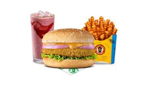 Veg Nikku Singh Burger Shake Meal