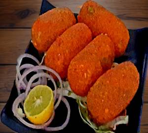 Kurkure veg seekh kabab ( 4 piece )