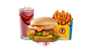 Chicken Kurkure Momo Burger Shake Meal