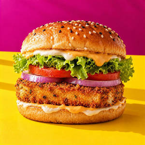 Paneer Zinger Burger