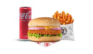 Chicken Nikku Singh Burger Coke Meal