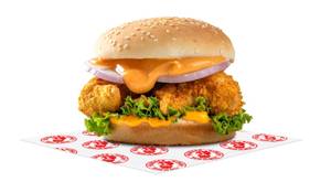 Chicken Kurkure Momo Burger