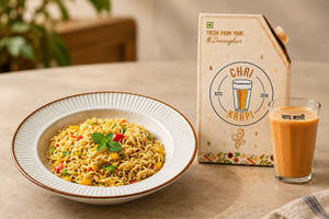Kadak Chai (250 Ml) With Desi Veggie Maggie