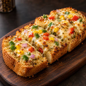 Veggie Cheese Garlic Bread