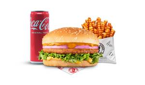 Amritsari Murgh Makhani Burger Coke Meal