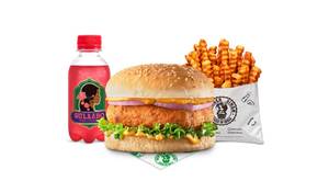 Paneer Pind-er Burger Gulaabo Meal