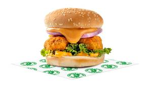 Veg Kurkure Momo Burger