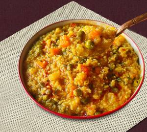 Vege Moong Chilka Khichadi In Desi Ghee