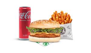 Veg White Guy Burger Coke Meal