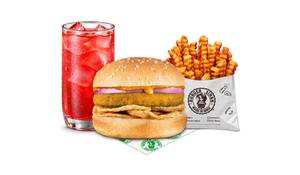 Veg Churmur Pandey Burger Fruit Iced Tea Meal