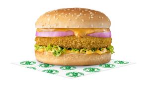Cheesy Veg Nikku Singh Burger