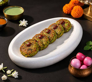 Edamame Shikampuri Kebab | 6 Pcs