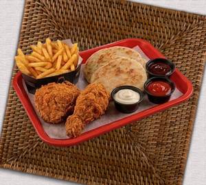 Brosted FreshChicken [2 Pcs] + French Fries + Kuboos + Mayonaise