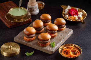 Smoked Mushroom Galouti Slider | 6 Pcs